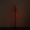 6ft. Orange & Purple LED Pre-Lit Halloween Black Willow Artificial Fall Tree